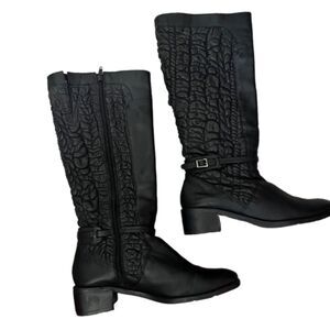 Mariana bubble leather Reanna boots BLACK SIZE 38 7.5
